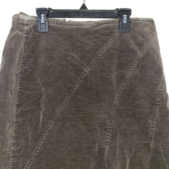 SCAPA Velour Black Fit & Flare Black Skirt Y2K 90'S Academia Outdoor Relaxed 40 - Picture 2 of 5